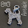 Airedale Terrier Crystal Dog Charm